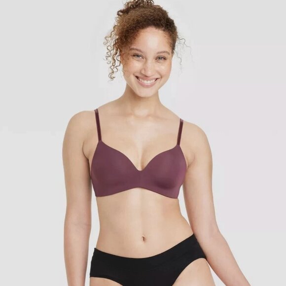 Auden The Bliss Deep Burgundy Bra size 38C - Picture 1 of 5